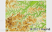 Physical 3D Map of Yunhe