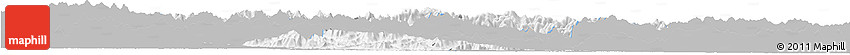 Gray Horizon Map of Yunhe, single color outside