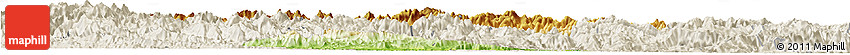 Physical Horizon Map of Yunhe, shaded relief outside