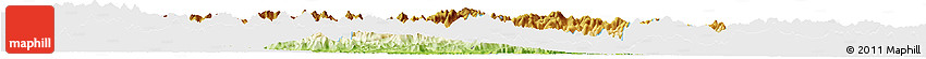 Physical Horizon Map of Yunhe, single color outside
