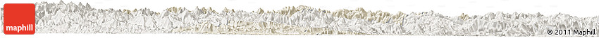 Shaded Relief Horizon Map of Yunhe, lighten