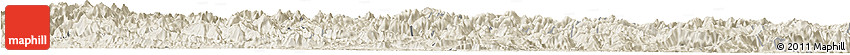 Shaded Relief Horizon Map of Yunhe