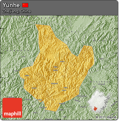 Savanna Style Map of Yunhe