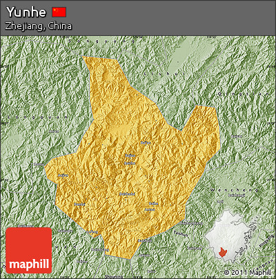 Savanna Style Map of Yunhe