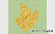 Savanna Style Map of Yunhe, single color outside