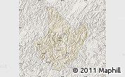 Shaded Relief Map of Yunhe, lighten