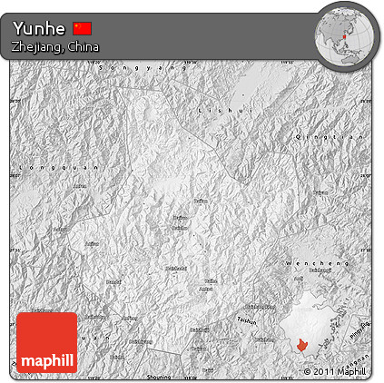 Silver Style Map of Yunhe