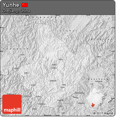 Silver Style Map of Yunhe