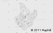 Silver Style Map of Yunhe, single color outside