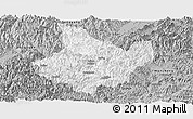 Gray Panoramic Map of Yunhe