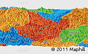 Political Panoramic Map of Yunhe