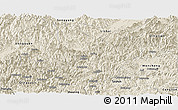 Shaded Relief Panoramic Map of Yunhe