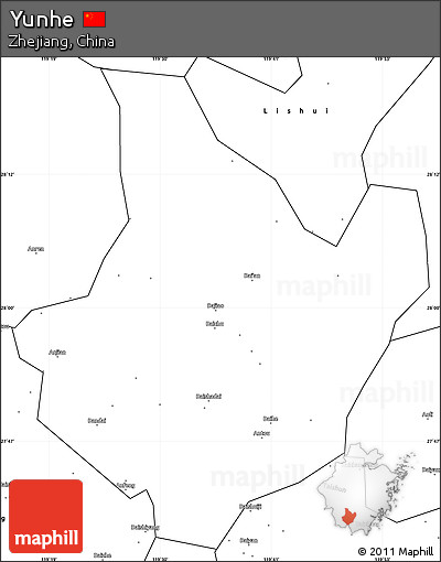 Blank Simple Map of Yunhe