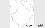 Blank Simple Map of Yunhe, no labels