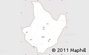 Classic Style Simple Map of Yunhe, cropped outside