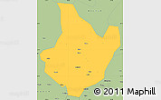 Savanna Style Simple Map of Yunhe