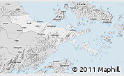 Silver Style 3D Map of Zhenhai