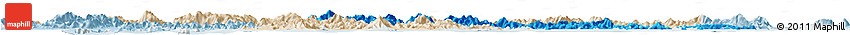 Political Horizon Map of Zhenhai, lighten