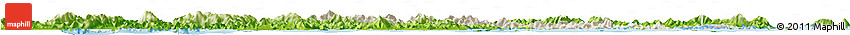 Shaded Relief Horizon Map of Zhenhai, physical outside