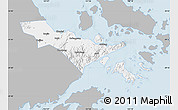 Gray Map of Zhenhai, single color outside