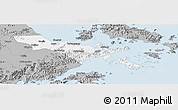 Gray Panoramic Map of Zhenhai
