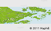 Physical Panoramic Map of Zhenhai