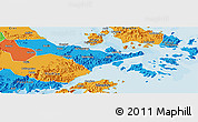 Political Panoramic Map of Zhenhai