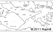 Blank Simple Map of Zhenhai