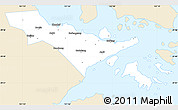 Classic Style Simple Map of Zhenhai, single color outside