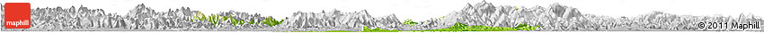 Physical Horizon Map of Zhuji, lighten, desaturated