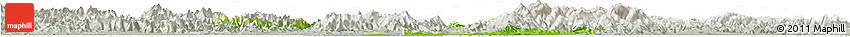 Physical Horizon Map of Zhuji, lighten, semi-desaturated