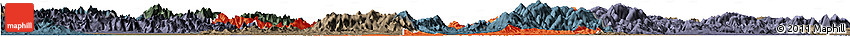 Political Horizon Map of Zhuji, darken, semi-desaturated
