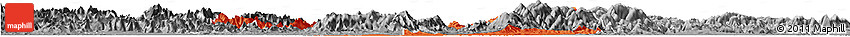Political Horizon Map of Zhuji, desaturated