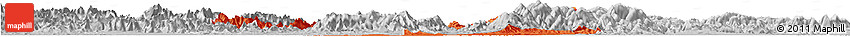Political Horizon Map of Zhuji, lighten, desaturated