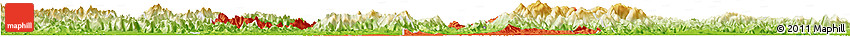 Political Horizon Map of Zhuji, physical outside