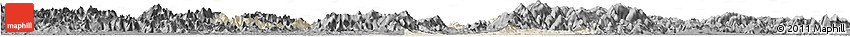 Shaded Relief Horizon Map of Zhuji, darken, desaturated