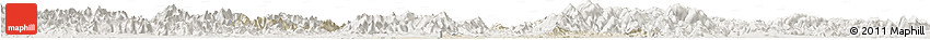 Shaded Relief Horizon Map of Zhuji, lighten
