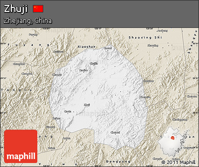 Classic Style Map of Zhuji