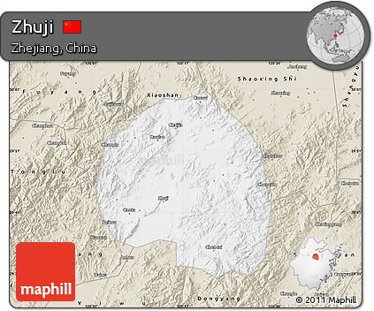 Classic Style Map of Zhuji