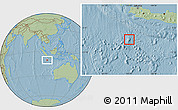 Gray Location Map of Christmas Island, savanna style outside, hill shading outside