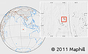 Political Location Map of Cocos (Keeling) Islands, lighten, desaturated
