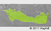 Physical 3D Map of La Pedrera, desaturated