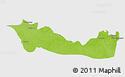 Physical 3D Map of La Pedrera, single color outside