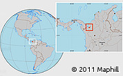 Gray Location Map of Apartado
