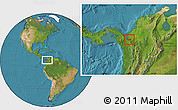 Satellite Location Map of Apartado