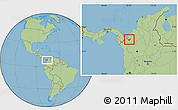Savanna Style Location Map of Apartado