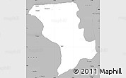Gray Simple Map of Caucasia