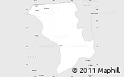 Silver Style Simple Map of Caucasia