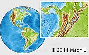 Physical Location Map of Hispania
