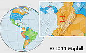 Political Location Map of Hispania